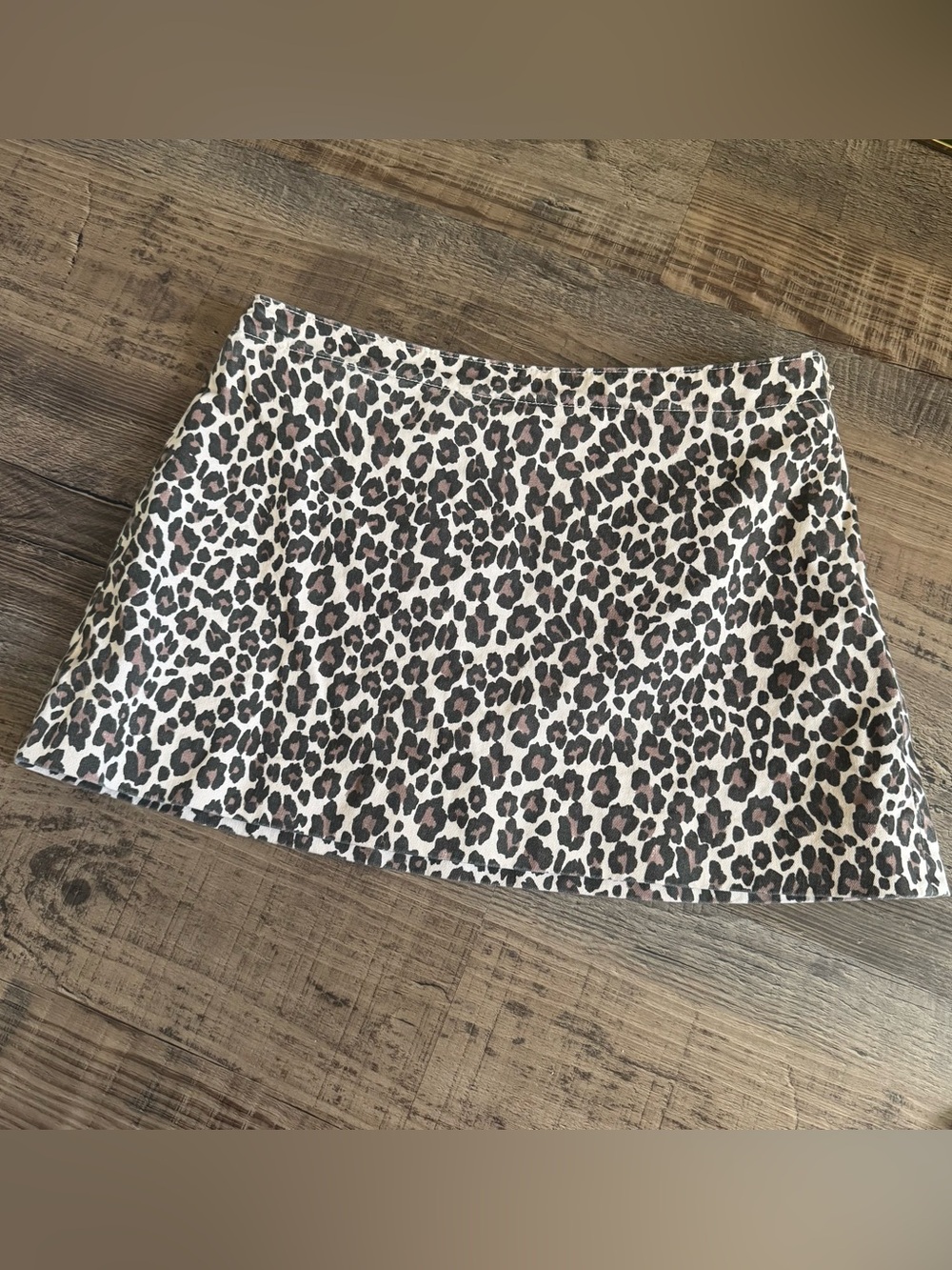 Cotton On Women’s Leopard Cheetah Print Mini Skirt Size 6 Animal Y2K Small